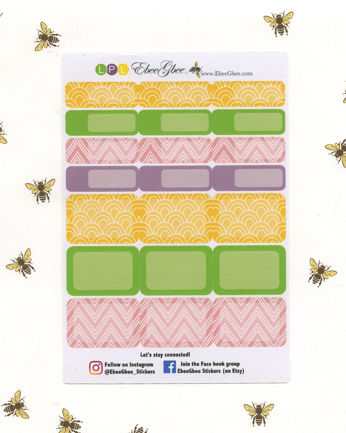 BLOOM DELUXE Weekly Planner Sticker Set | Lime Plum Lemon