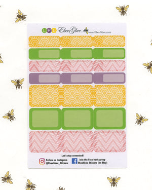 BLOOM WEEKLY Planner Sticker Set | Lime Plum Lemon