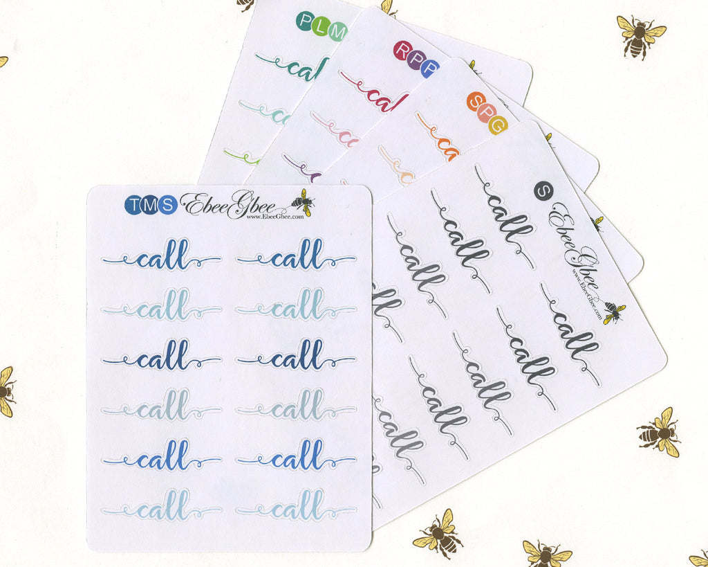 CALL SCRIPT Planner Stickers |  BeeColorful