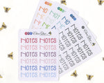 NOTES TYPOGRAPHY Planner Stickers |  BeeColorful