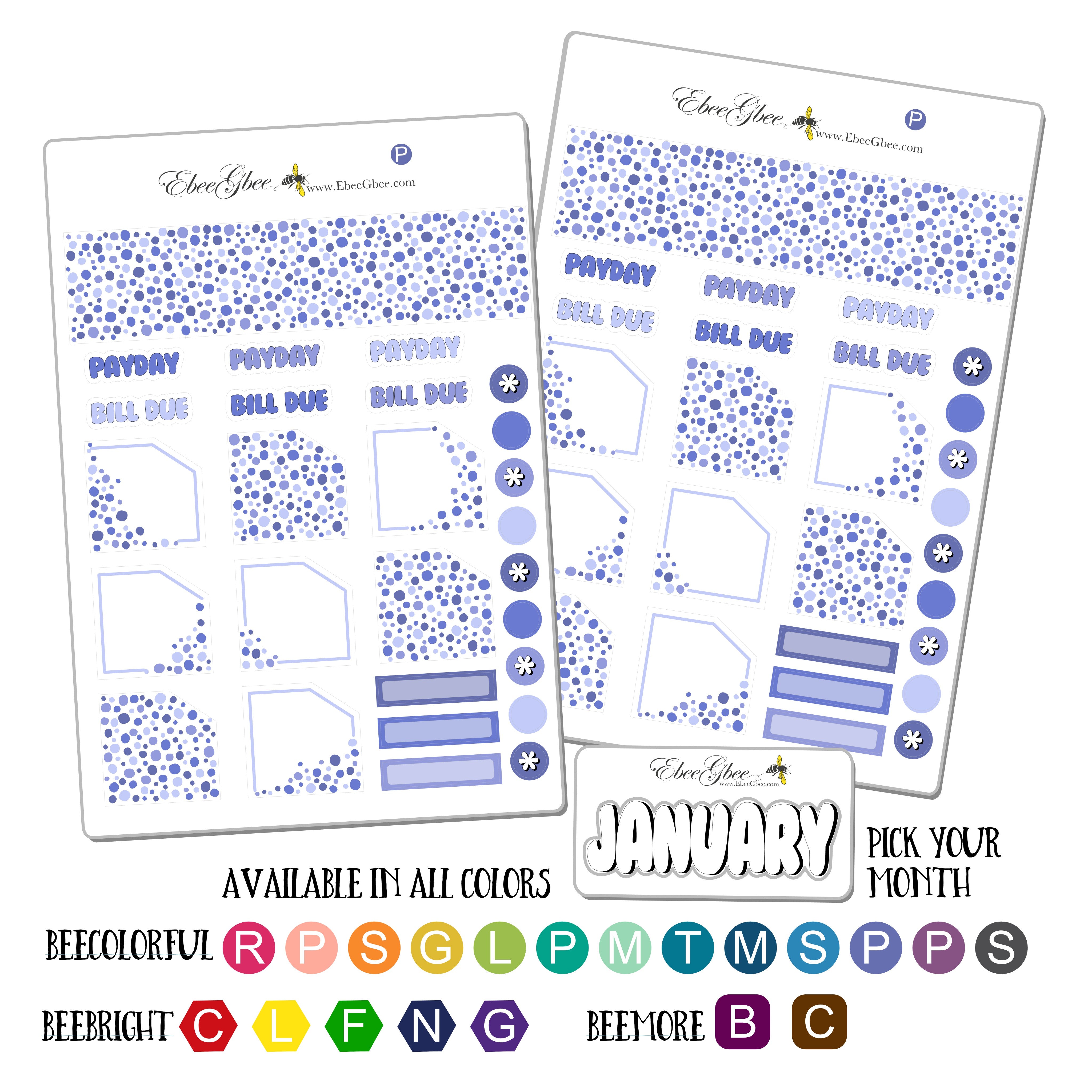 Monthly KIt for EC Petite Planners