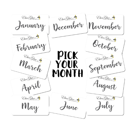 CELEBRATE (NYE) MONTHLY Layout Planner Stickers | You Pick Your Month | Storm Gold