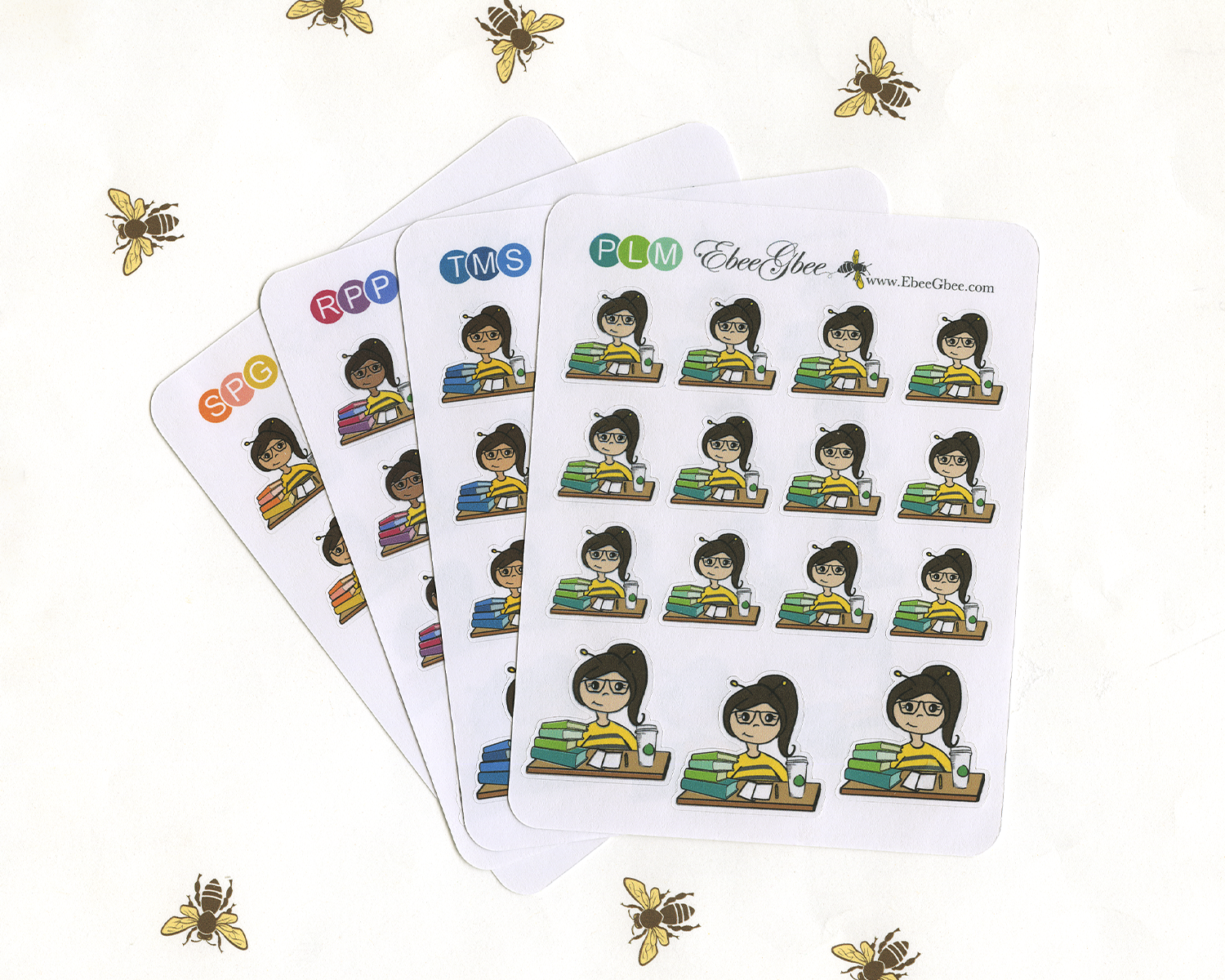 STUDY BEEBEE Planner Stickers | BeeColorful