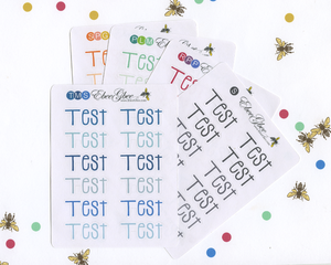 TEST Planner Stickers |  BeeColorful