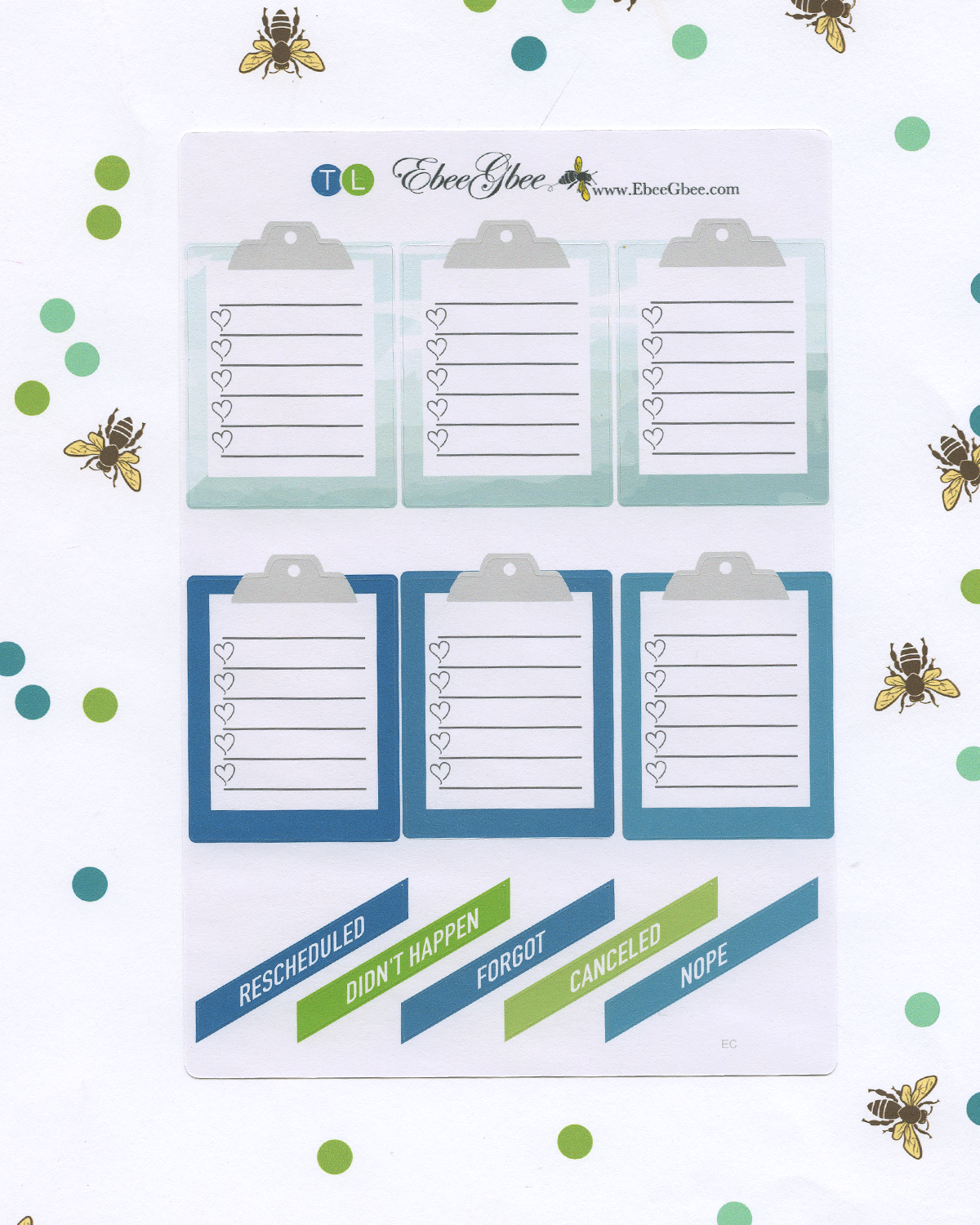 WARM WISHES DELUXE Weekly Planner Sticker Set | LIME TEAL